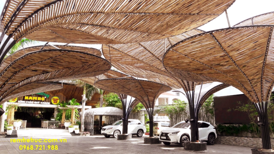 thi công tre trúc