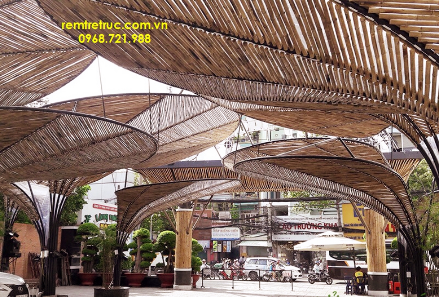 thi công tre trúc