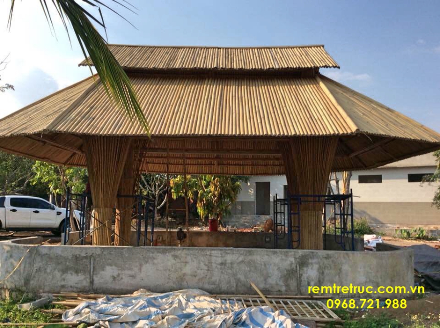 thi công tre trúc